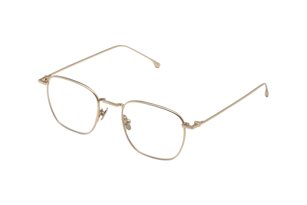 Oscar Slim Optical / White Gold Metal & Blue - Light Lens - Shade Files